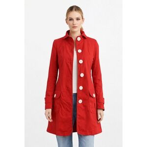 BB Dakota Red Utility Jacket | Soft Power Femme Tailored Coat